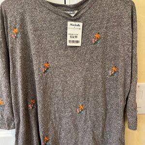 Workshop Republic Clothing Speckled Gray Top